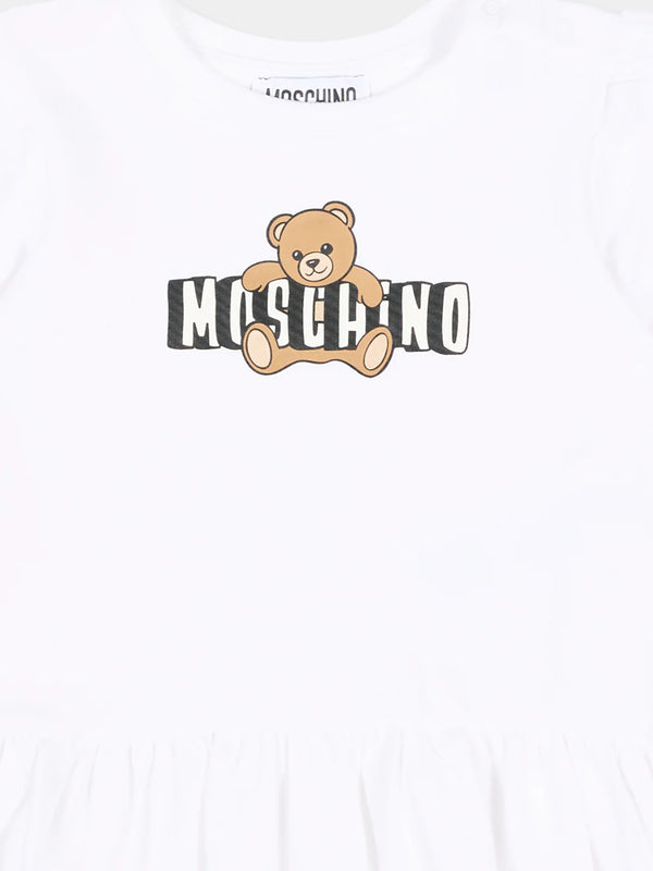 Abito con logo stampato MAV0C7 LBA00 /10101 MOSCHINO 