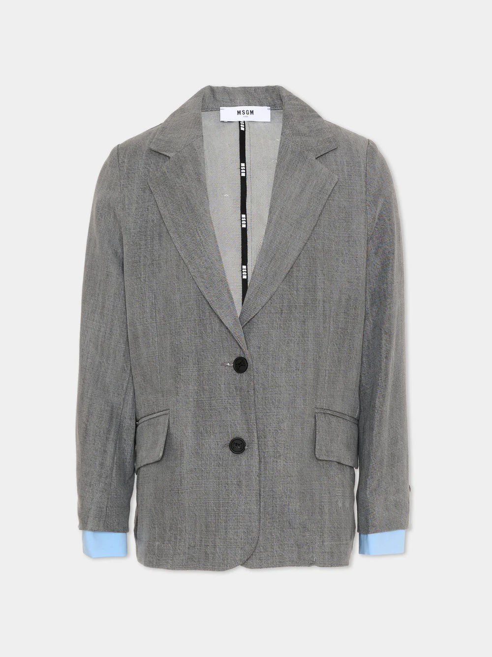 Giacca a due bottoni S6MSJGJK020 /102 MSGM KIDS 