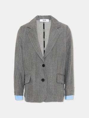 Giacca a due bottoni S6MSJGJK020 /102 MSGM KIDS 