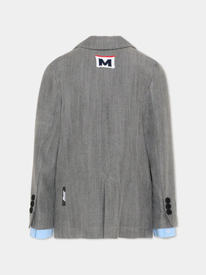 Giacca a due bottoni S6MSJGJK020 /102 MSGM KIDS 