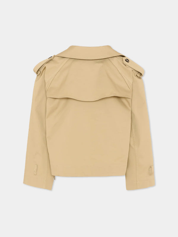 Trench corto doppiopetto S6MSJGJK132 /015 MSGM KIDS 