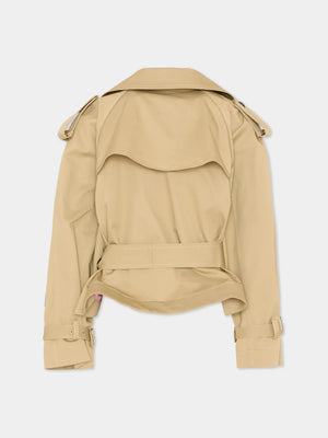 Trench corto doppiopetto S6MSJGJK132 /015 MSGM KIDS 