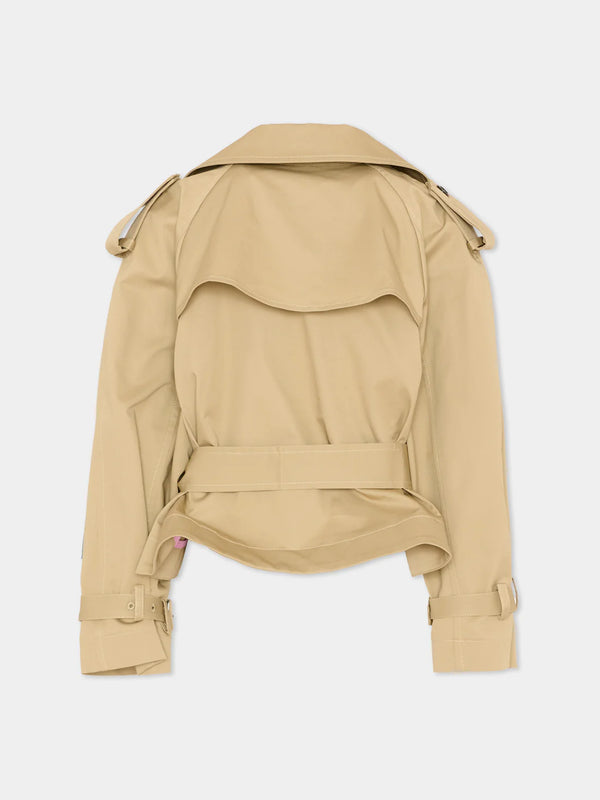 Trench corto doppiopetto S6MSJGJK132 /015 MSGM KIDS 
