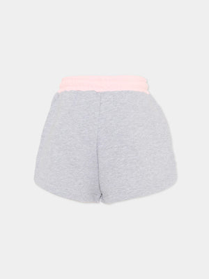 Shorts in felpa con logo stampato S6MSJGSH021 /271/02 MSGM KIDS 