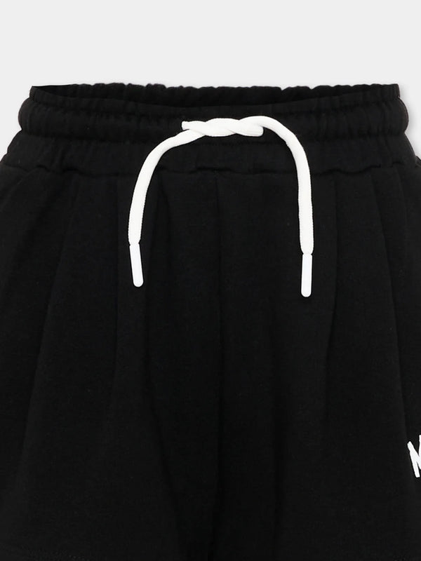 Shorts in felpa con logo stampato S6MSJGSH066 /110/88 MSGM KIDS 