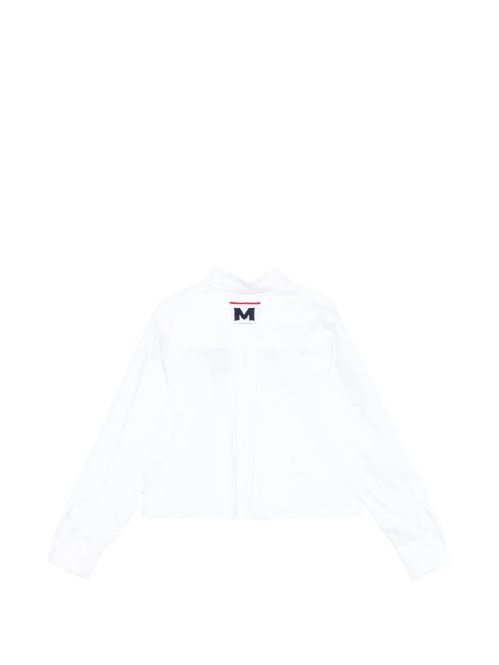 Camicia cropped con logo varsity stampato S6MSJGSI026 /001 MSGM KIDS 
