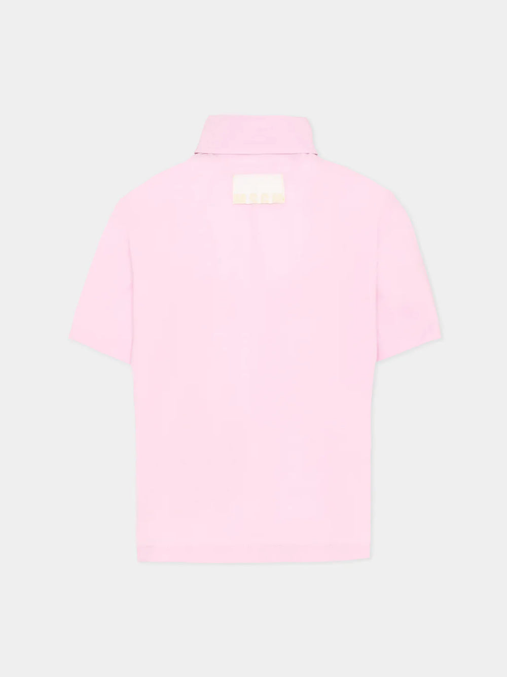 Camicia con logo a maniche corte S6MSJGSI163 /MS070 MSGM KIDS 