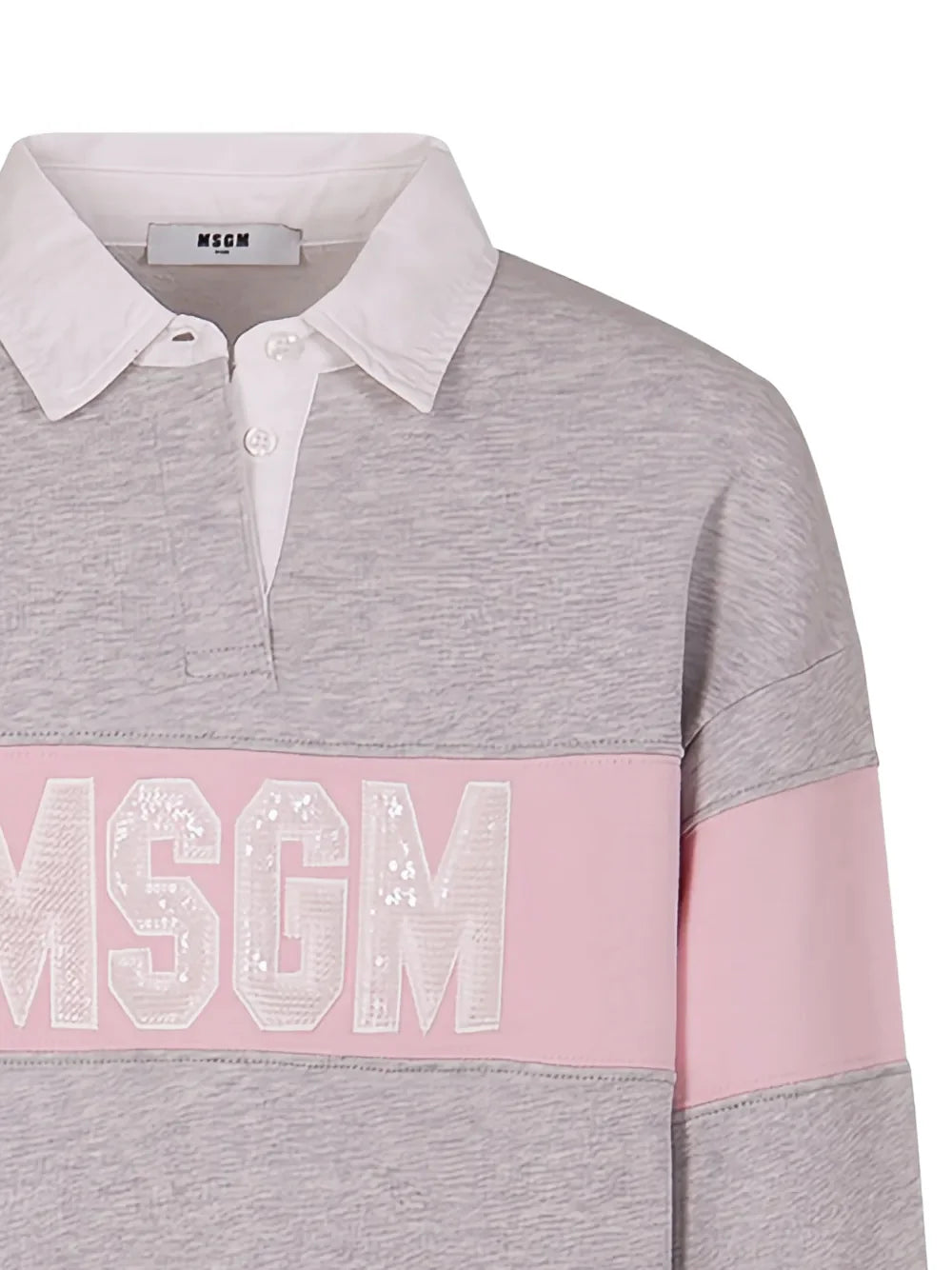 Polo a righe a manica lunga S6MSJGSW027 /MS076 MSGM KIDS 