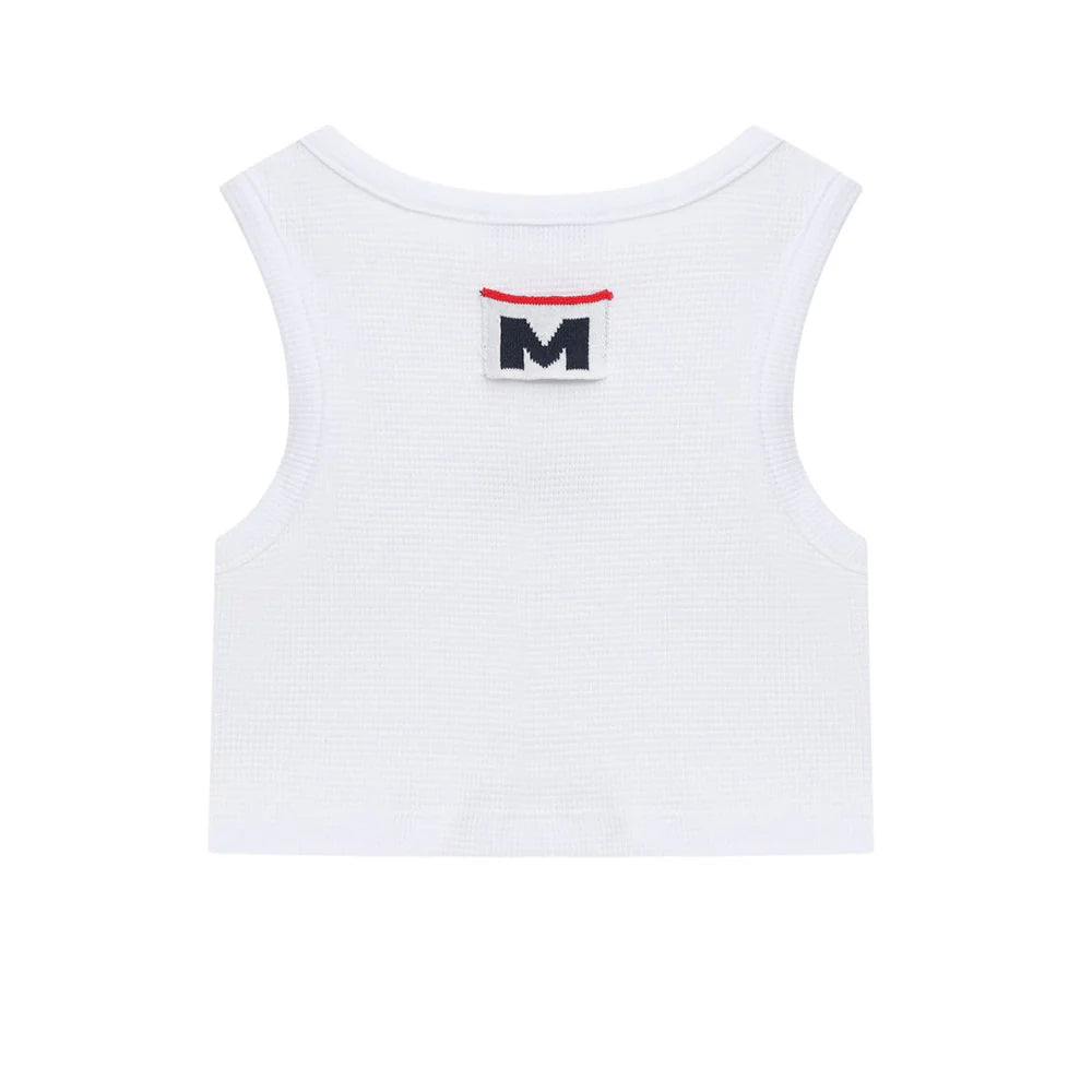 Top cropped con logo ricamato S6MSJGTA030 /001 MSGM KIDS 