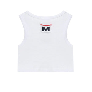 Top cropped con logo ricamato S6MSJGTA030 /001 MSGM KIDS 