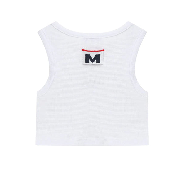 Top cropped con logo ricamato S6MSJGTA030 /001 MSGM KIDS 