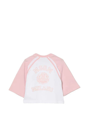 T-shirt con logo stampato S6MSJGTH024 /001/78 MSGM KIDS 