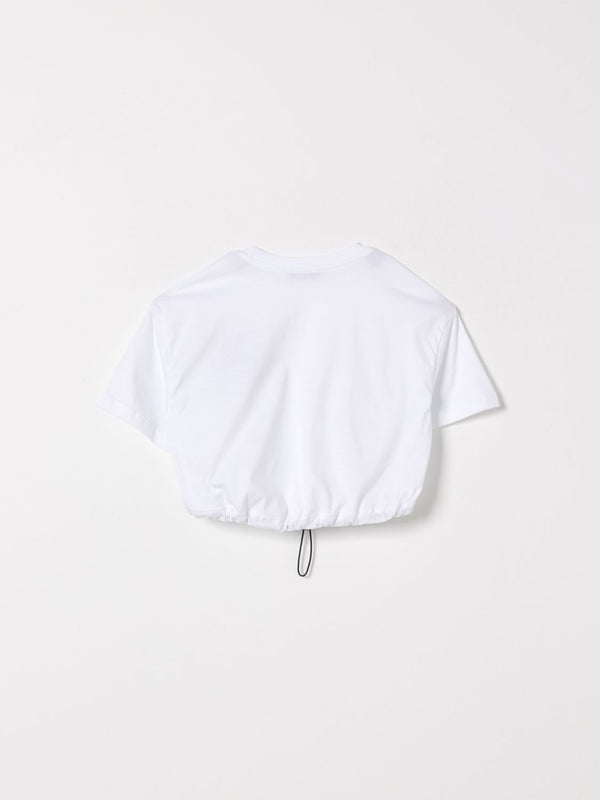T-shirt cropped con stampa S6MSJGTH106 /001 MSGM KIDS 