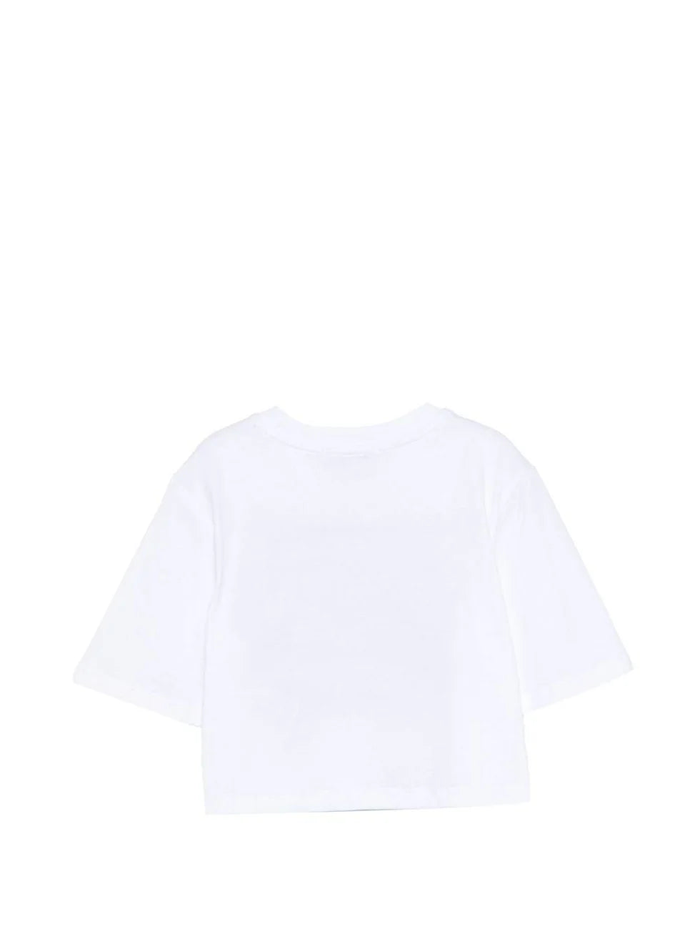 T-shirt cropped con logo stampato S6MSJGTH128 /001 MSGM KIDS 