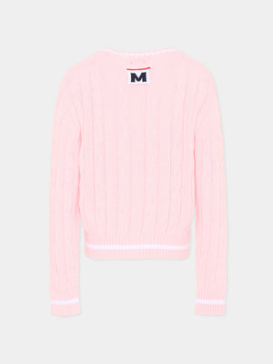 Maglione a trecce S6MSJUJP286 /MS076 MSGM KIDS 
