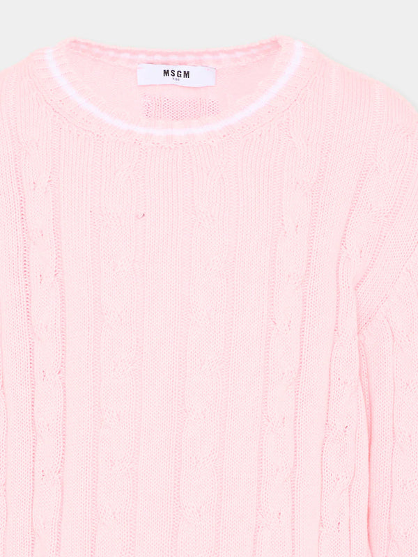 Maglione a trecce S6MSJUJP286 /MS076 MSGM KIDS 