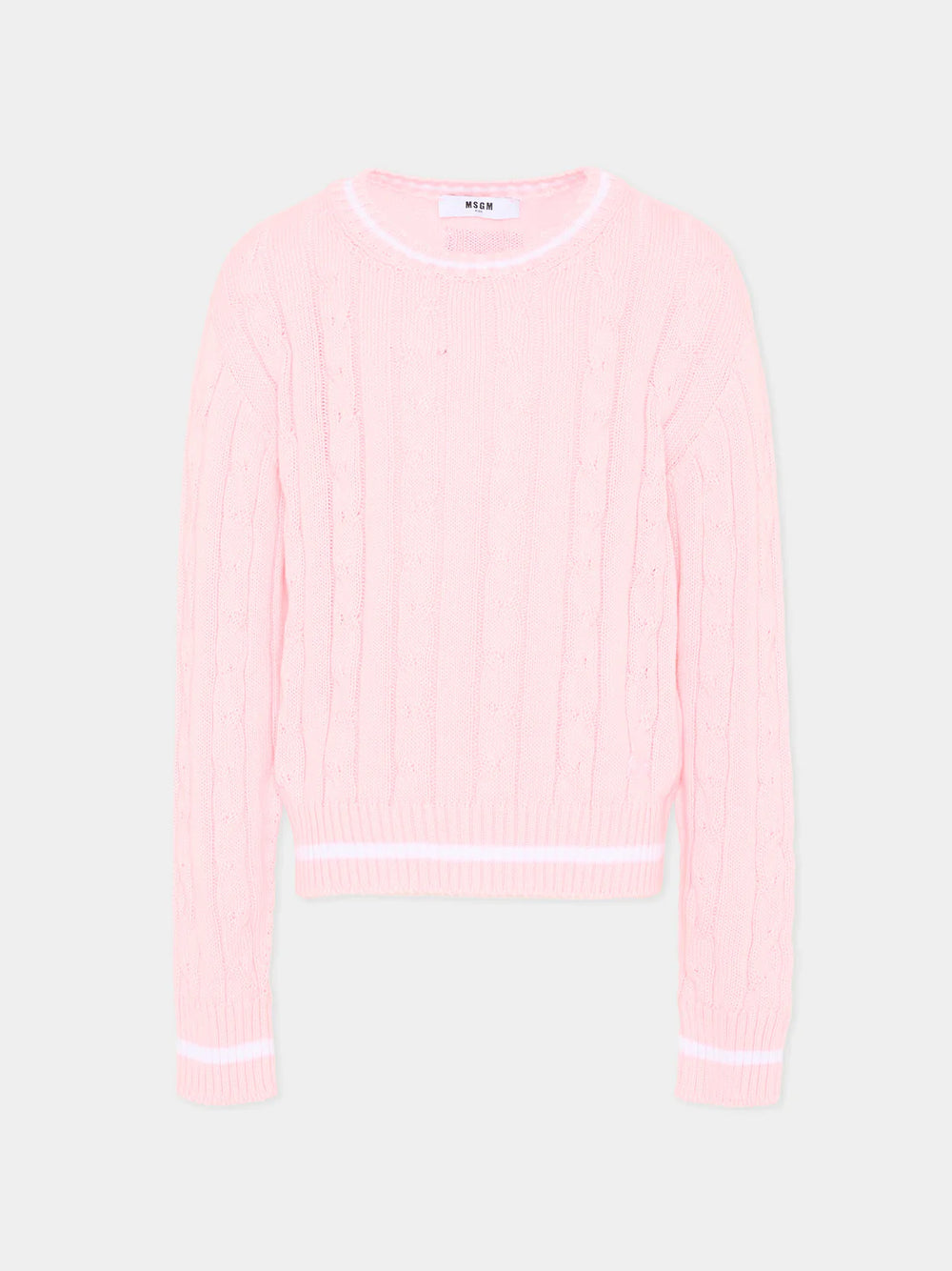 Maglione a trecce S6MSJUJP286 /MS076 MSGM KIDS 
