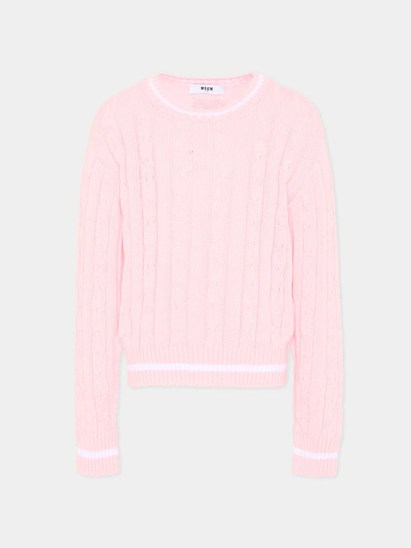 Maglione a trecce S6MSJUJP286 /MS076 MSGM KIDS 