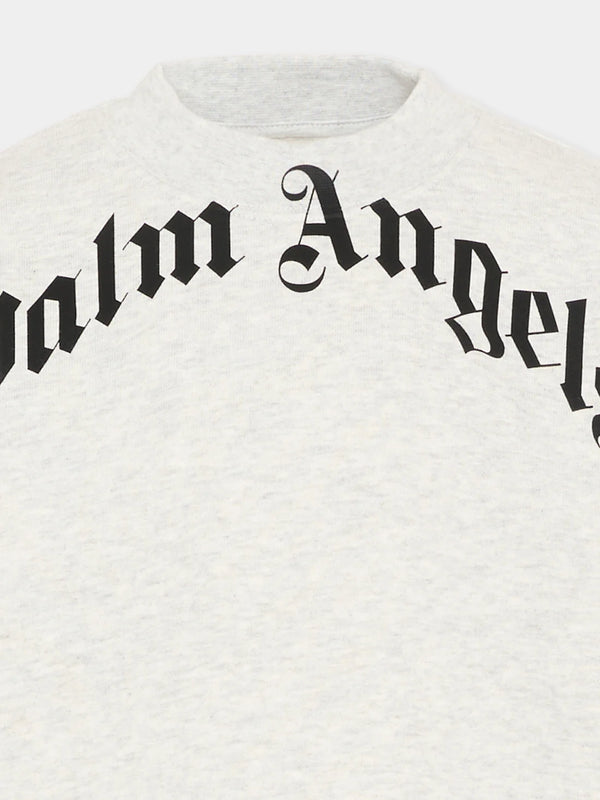 Felpa con maxi logo PBBA012S26FLE001 /101 PALM ANGELS 