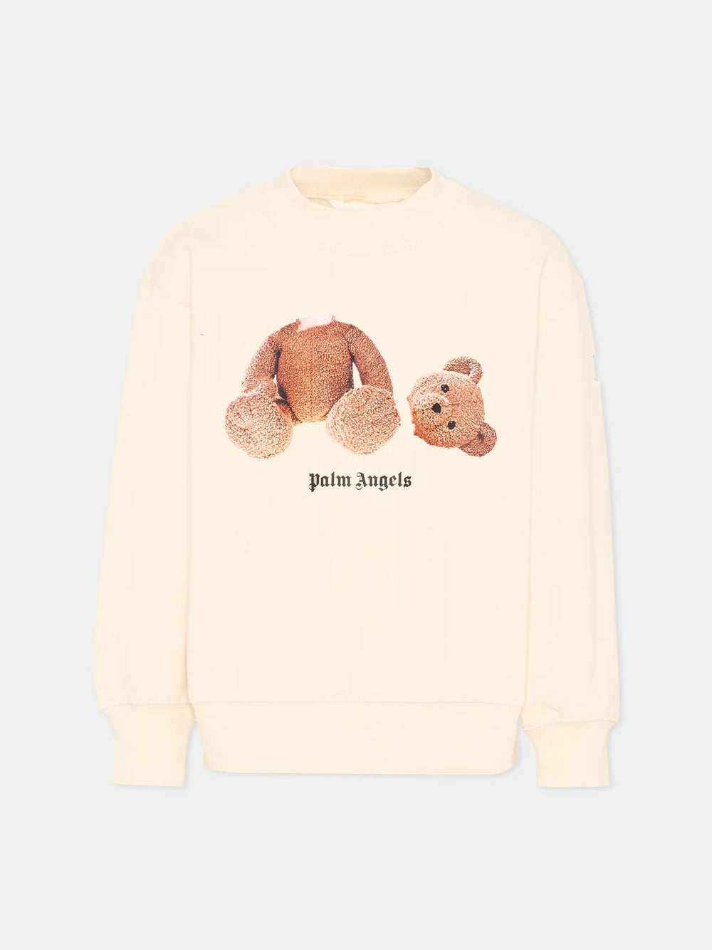 Felpa con stampa Teddy Bear PBBA012S26FLE002 /2 PALM ANGELS 