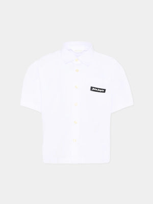 Camicia a maniche corte con logo PBGG003S26FAB001 /2 PALM ANGELS 