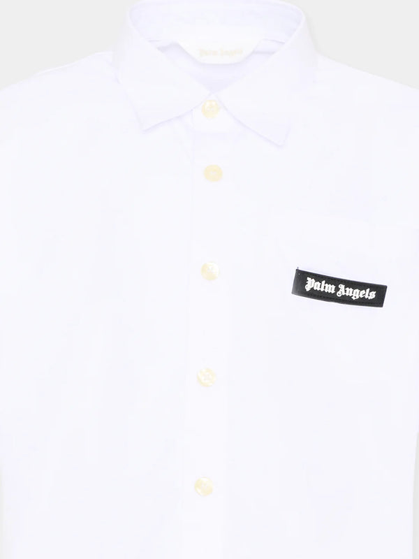 Camicia a maniche corte con logo PBGG003S26FAB001 /2 PALM ANGELS 
