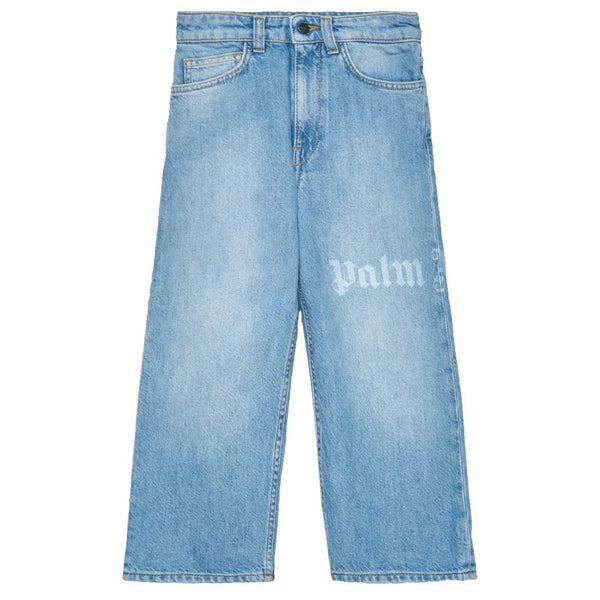 Pantalone in denim con logo stampato PBYB009S26DEN001 /50 PALM ANGELS 