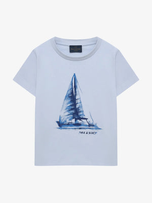 T-shirt con stampa WOM00H LAA54 /40452 PAUL & SHARK 