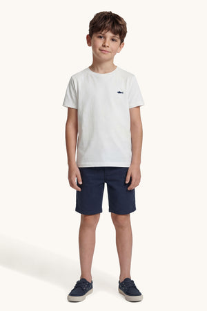 T-shirt con logo ricamato WUM004 LAA54 /10101 PAUL & SHARK 