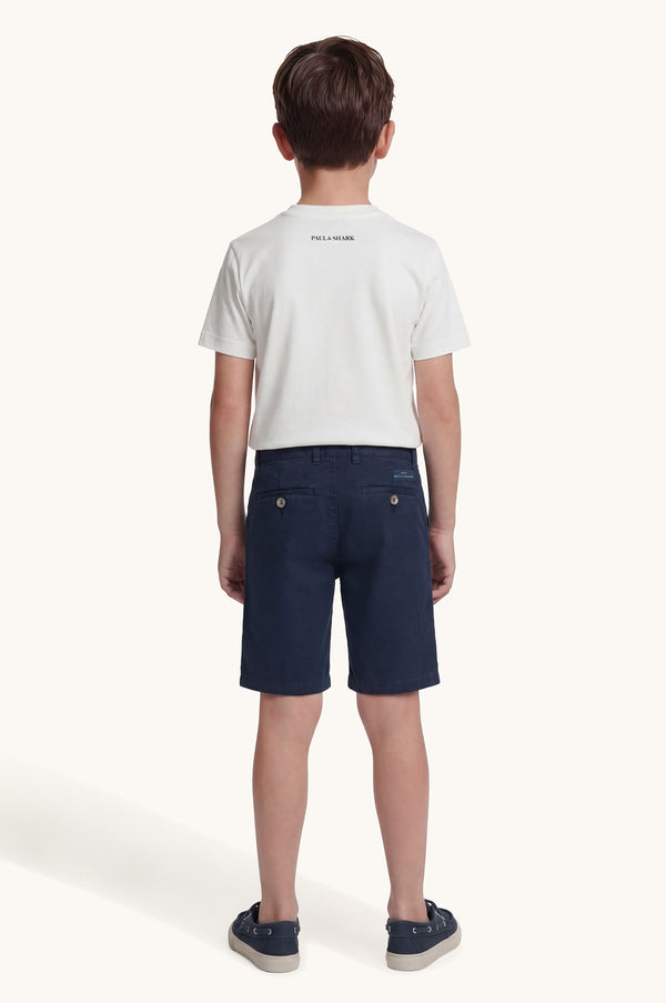 T-shirt con logo ricamato WUM004 LAA54 /10101 PAUL & SHARK 