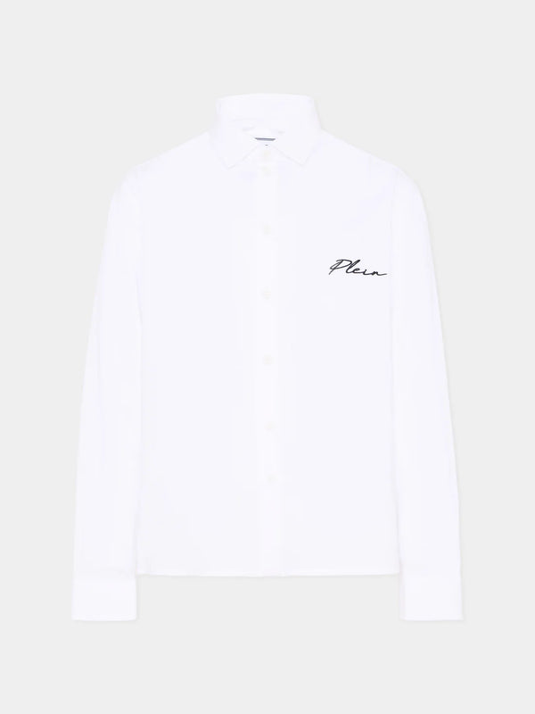 Camicia con logo ricamato S6PHJBSI248 /2 PHILIPP PLEIN JUNIOR 