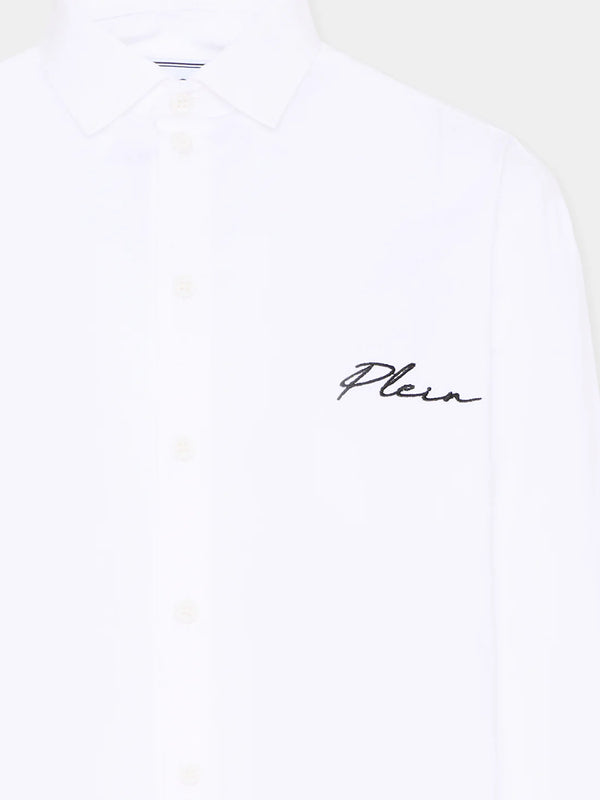 Camicia con logo ricamato S6PHJBSI248 /2 PHILIPP PLEIN JUNIOR 