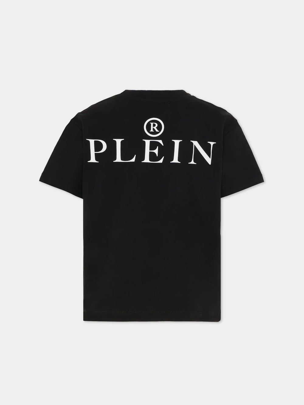T-shirt con stampa e logo in mettallo S6PHJBTH045 /110 PHILIPP PLEIN JUNIOR 