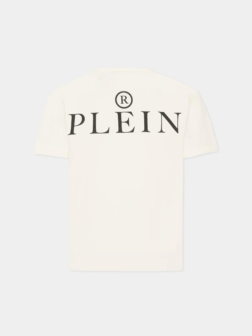 T-shirt con stampa e logo in metallo S6PHJBTH045 /2 PHILIPP PLEIN JUNIOR 