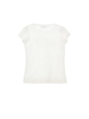 T-shirt logo e fiorellini I1G613 7201 /1 PHILOSOPHY KIDS 