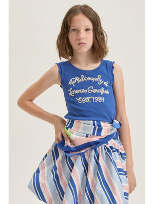 Canotta Ricamata Philosophy I1G614 7212 /54 PHILOSOPHY KIDS 