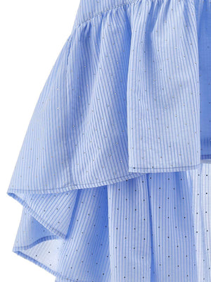 Abito a righe  con decorazione a strass I1G912 7316 /58 PHILOSOPHY KIDS 