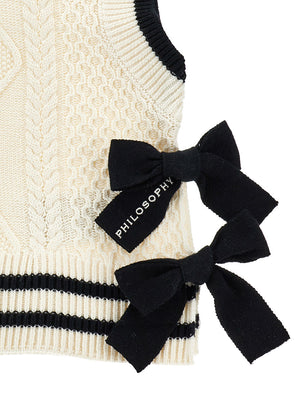 Gilet con fiocchi I9G306 7034 /150 PHILOSOPHY KIDS 