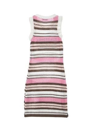 Vestito a righe con logo Philosophy I9G906 7030 /390 PHILOSOPHY KIDS 