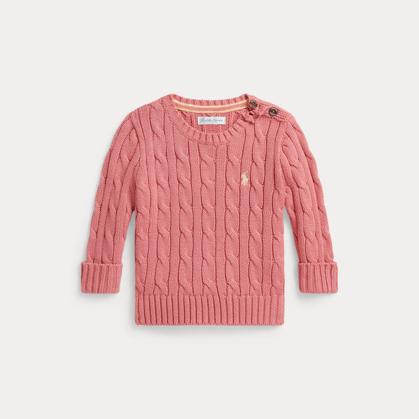 Maglione in cotone a trecce 320702674 /501 POLO RALPH LAUREN 