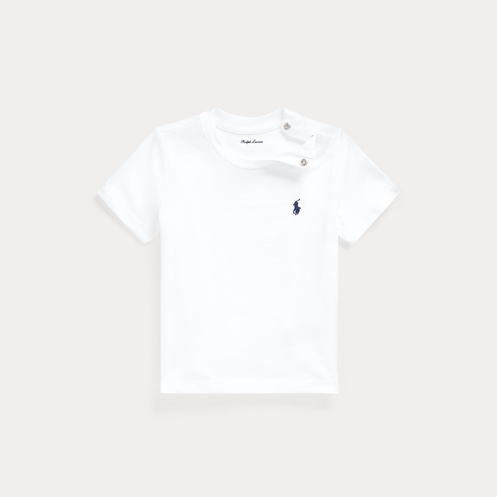 T-shirt in jersey di cotone con scollo a girocollo 320832904 /033 POLO RALPH LAUREN 