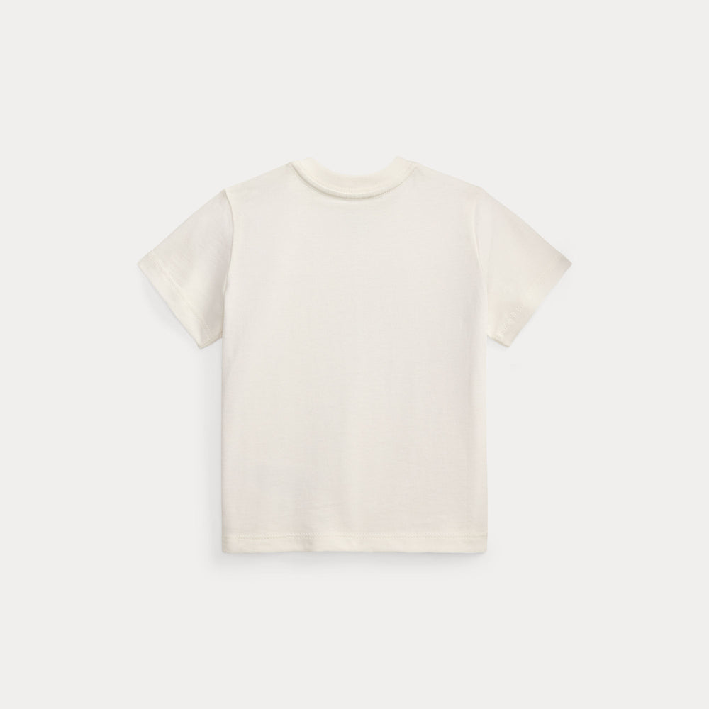 T-shirt in jersey di cotone con l'orso polo 320A12428 /002 POLO RALPH LAUREN 