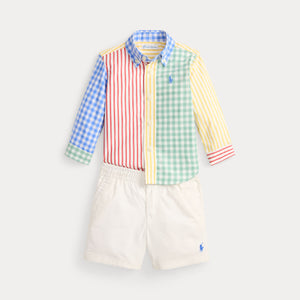 Camicia popeline fun e pantaloncini flex abrasion 320B14059 /001 POLO RALPH LAUREN 