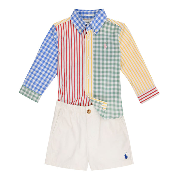 Camicia popeline fun e pantaloncini flex abrasion 320B14059 /001 POLO RALPH LAUREN 