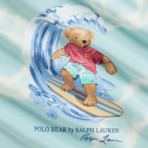 T-shirt e pantaloncini in cotone tie-dye con orso polo 320B14132 /001 POLO RALPH LAUREN 