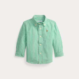 Camicia seersucker in cotone a righe 320B23251 /001 POLO RALPH LAUREN 