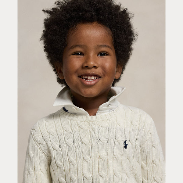 Maglione in cotone a trecce 322702674 /024 POLO RALPH LAUREN 