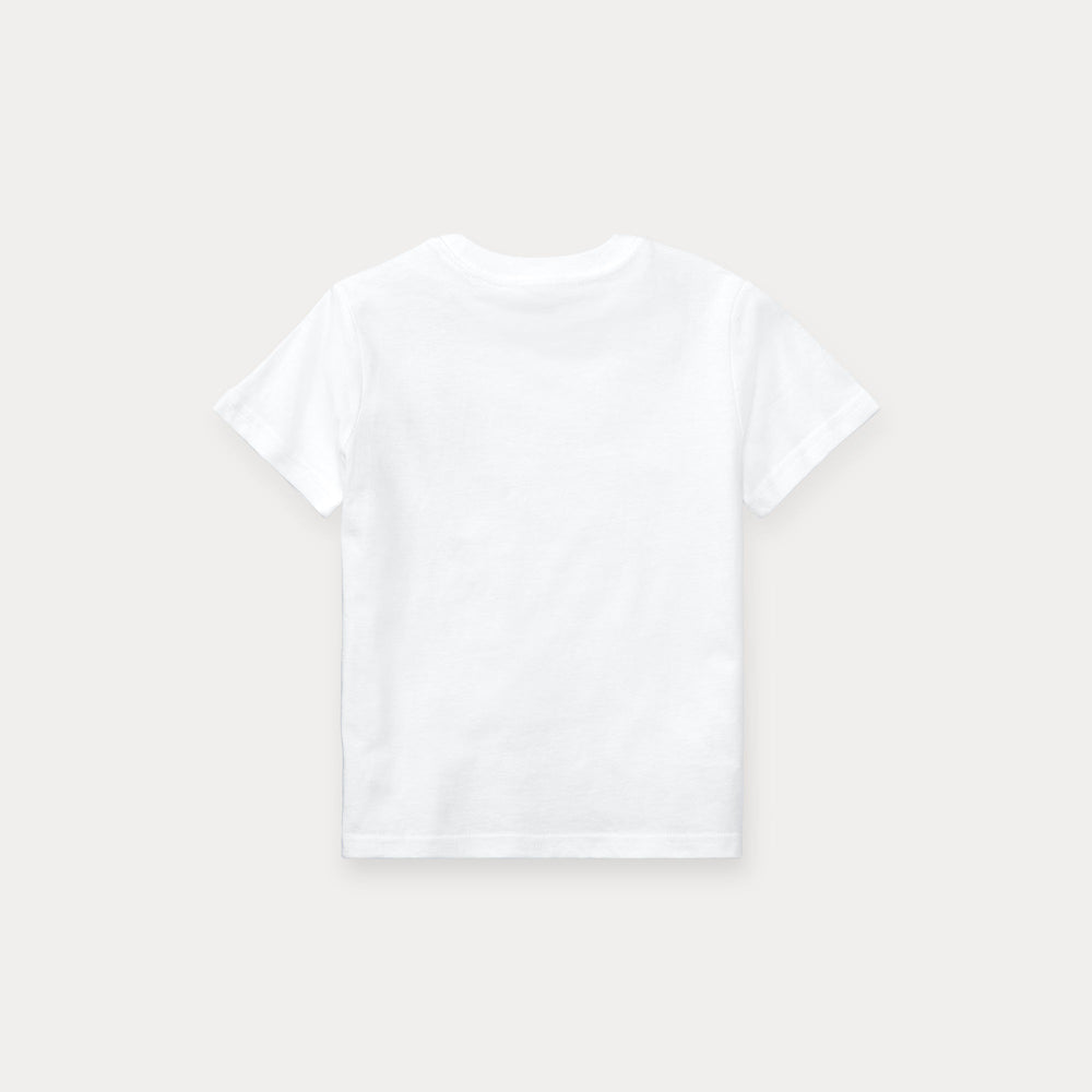 T-shirt in jersey di cotone con scollo a girocollo 322832904 /035 POLO RALPH LAUREN 