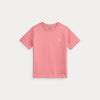 T-shirt in jersey di cotone con scollo a girocollo