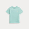 T-shirt in jersey di cotone con scollo a girocollo